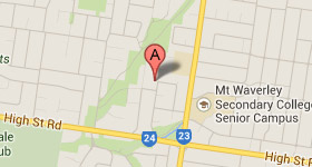 Map of Opticare Mt Waverley Address